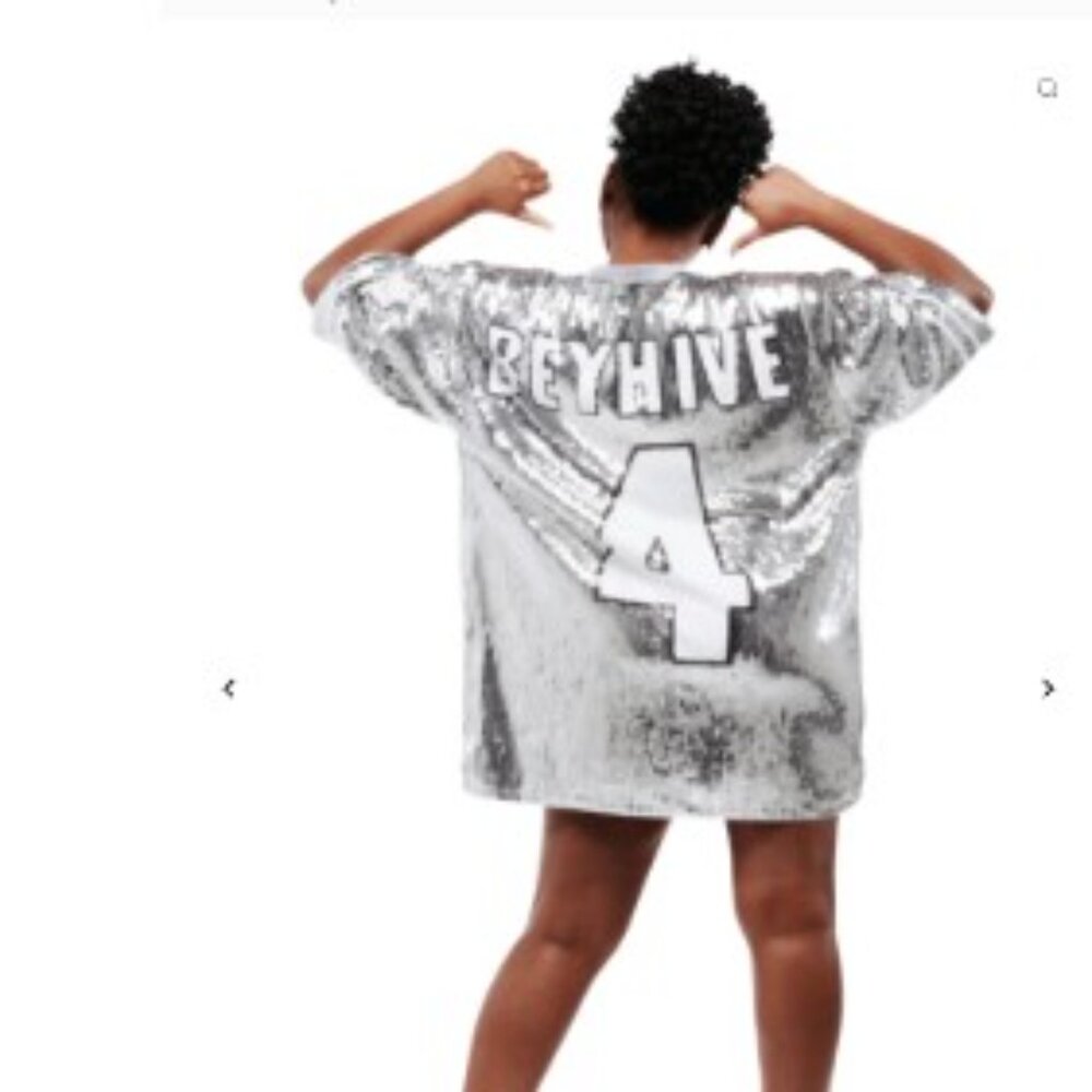 Fabulous Silver Sequin T-Shirt/Dress NWT
